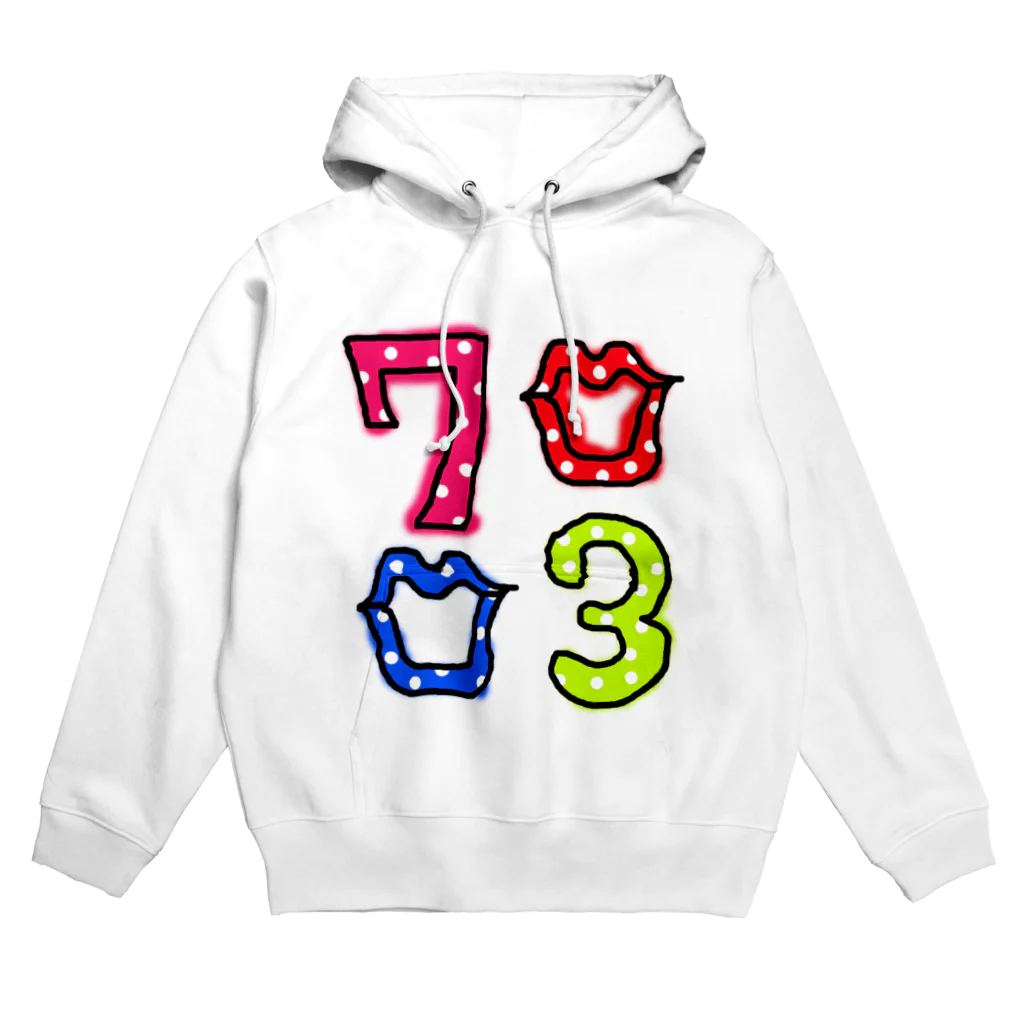 7030ナオミオ百貨の７０３０くちびるドット Hoodie