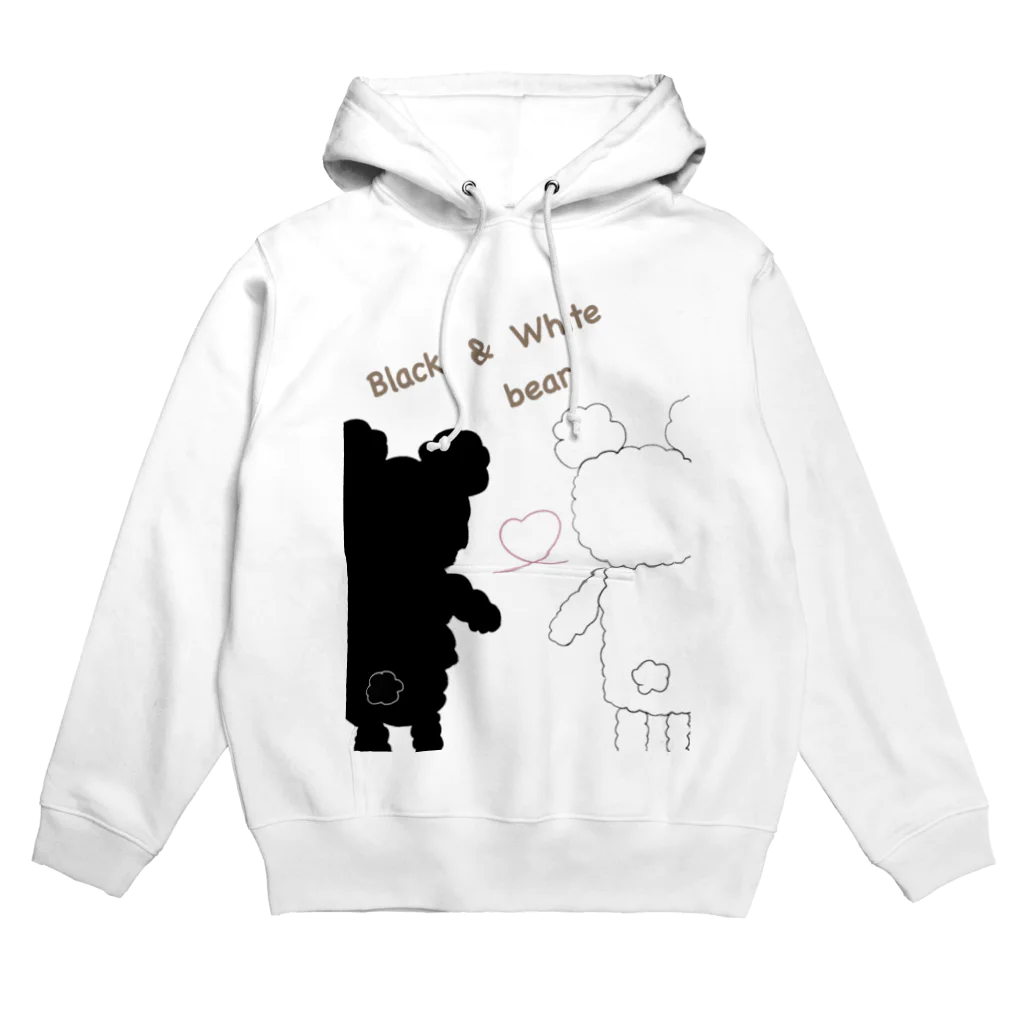 blackbear&WhitebearのBlack bear & White bear Hoodie