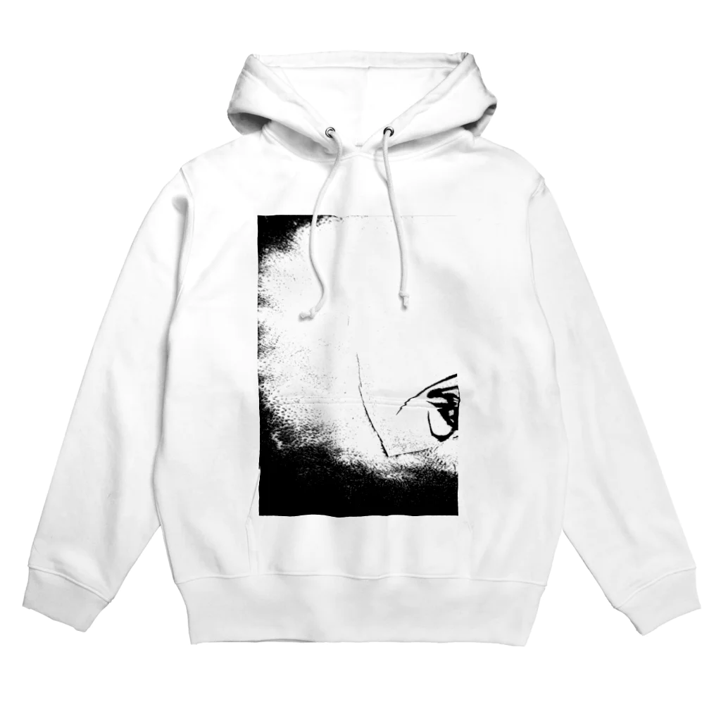 兎派の反転電-electric-1827(WHITE) Hoodie