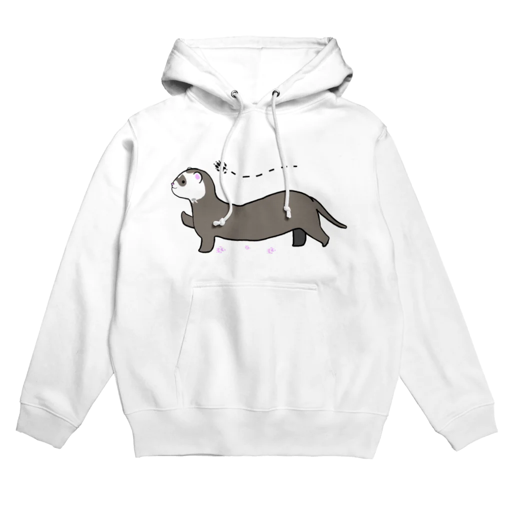 mochico_mochi000のおさんぽフェレット（茶） Hoodie