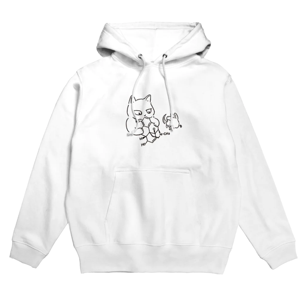 にくきゅうすとあ_SUZURI店の教授とネズミ Hoodie