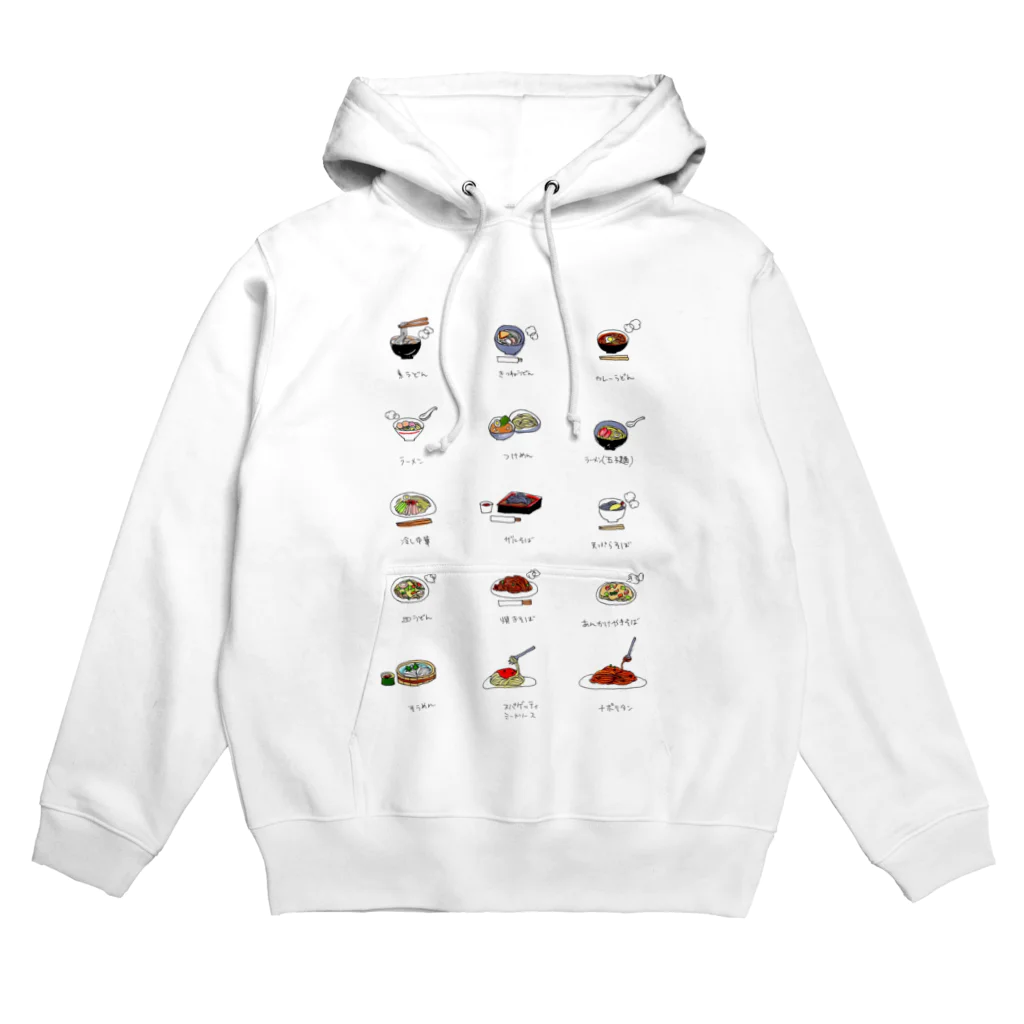 yu-popの麺類 Hoodie