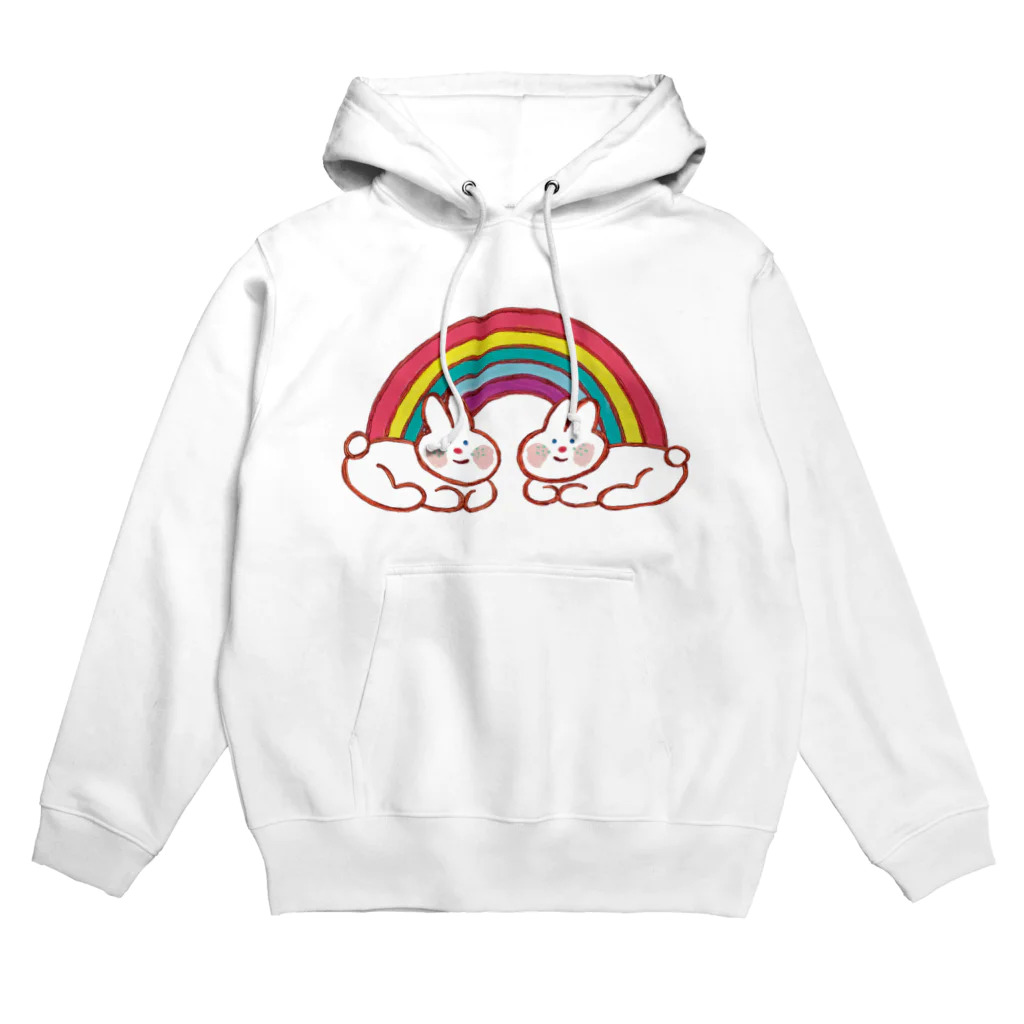 torigaki harukaのにじがかかったうさぎ Hoodie