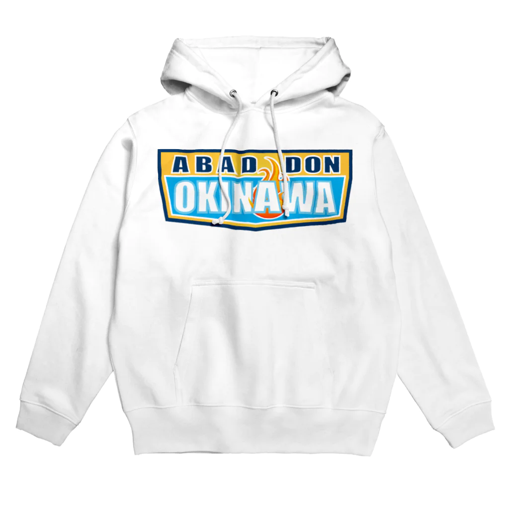 AROのABADDON OKINAWA BLUE LOGO パーカー