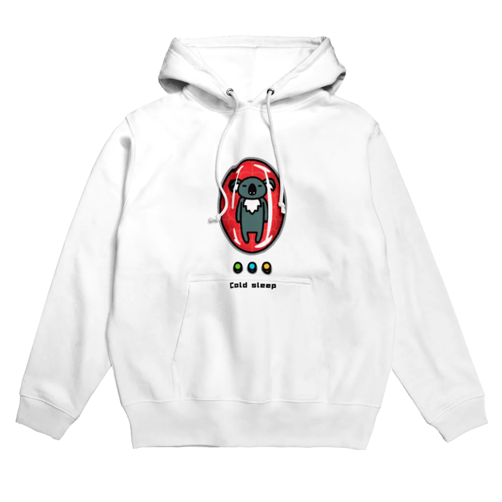 PokuStarのコールドスリープ・コアラ Hoodie