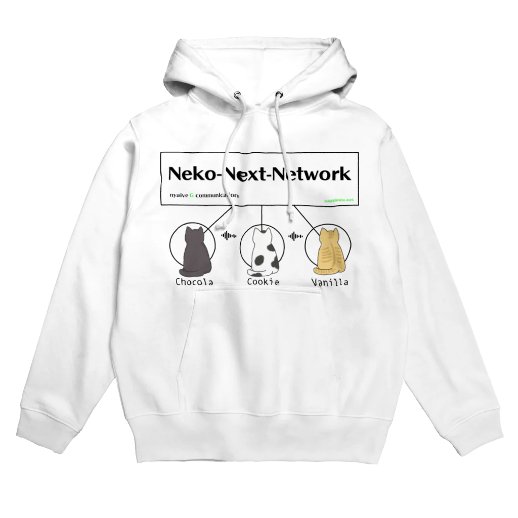 たくらだ猫の猫ハウスのneko-next-network パーカー