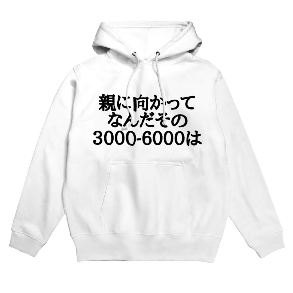 パブジワの親に向かってなんだその3000-6000は Hoodie