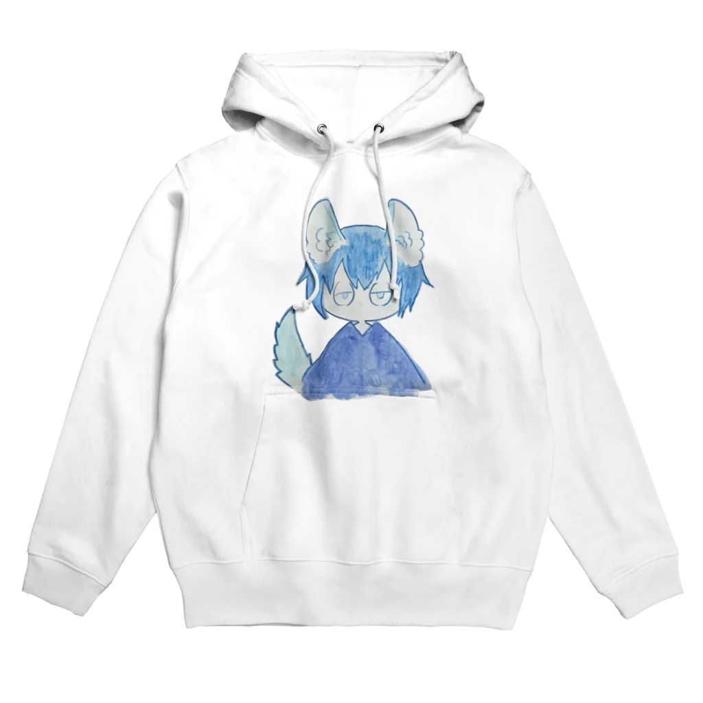 38_のあおいおおかみくん Hoodie