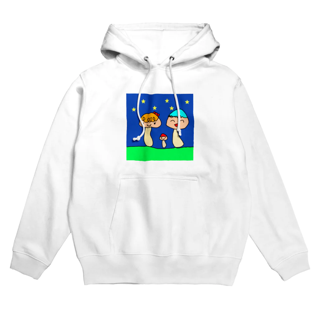 raraのゆるかわTシャツ屋さんのきのこファミリー Hoodie