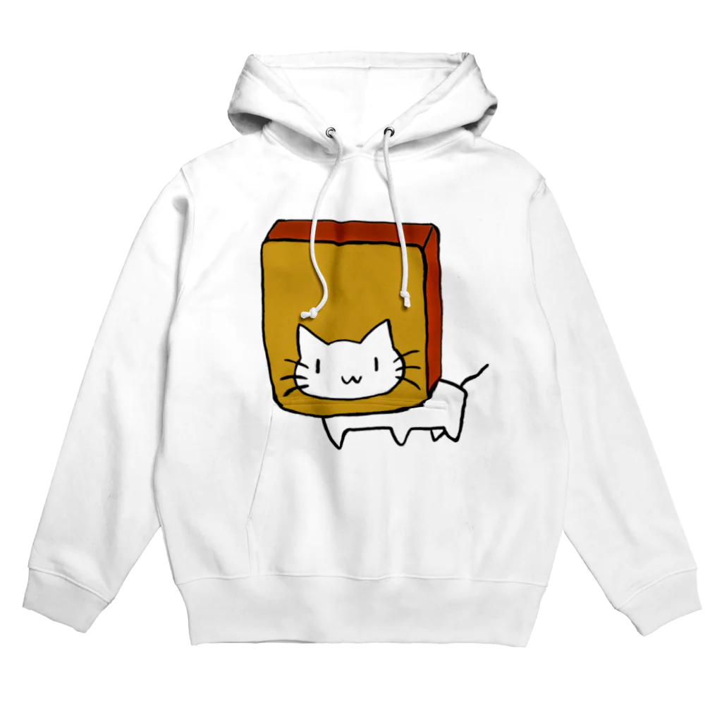 ひねくれ堂のカステラに顔を突っ込む猫 Hoodie