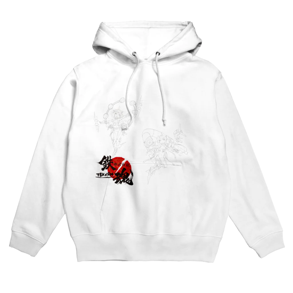 株式会社鉄魂の風神雷神萌図 Hoodie