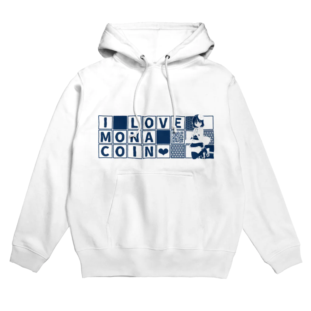 短歌＆仮想通貨モナコインマガジン「もな歌」のI Love Monacoin Hoodie