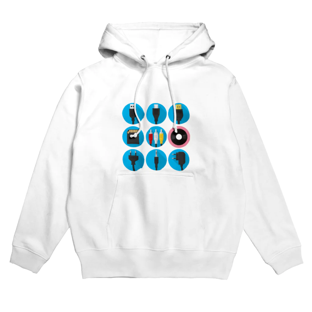 人生やり直しのレコードとコンセント Hoodie