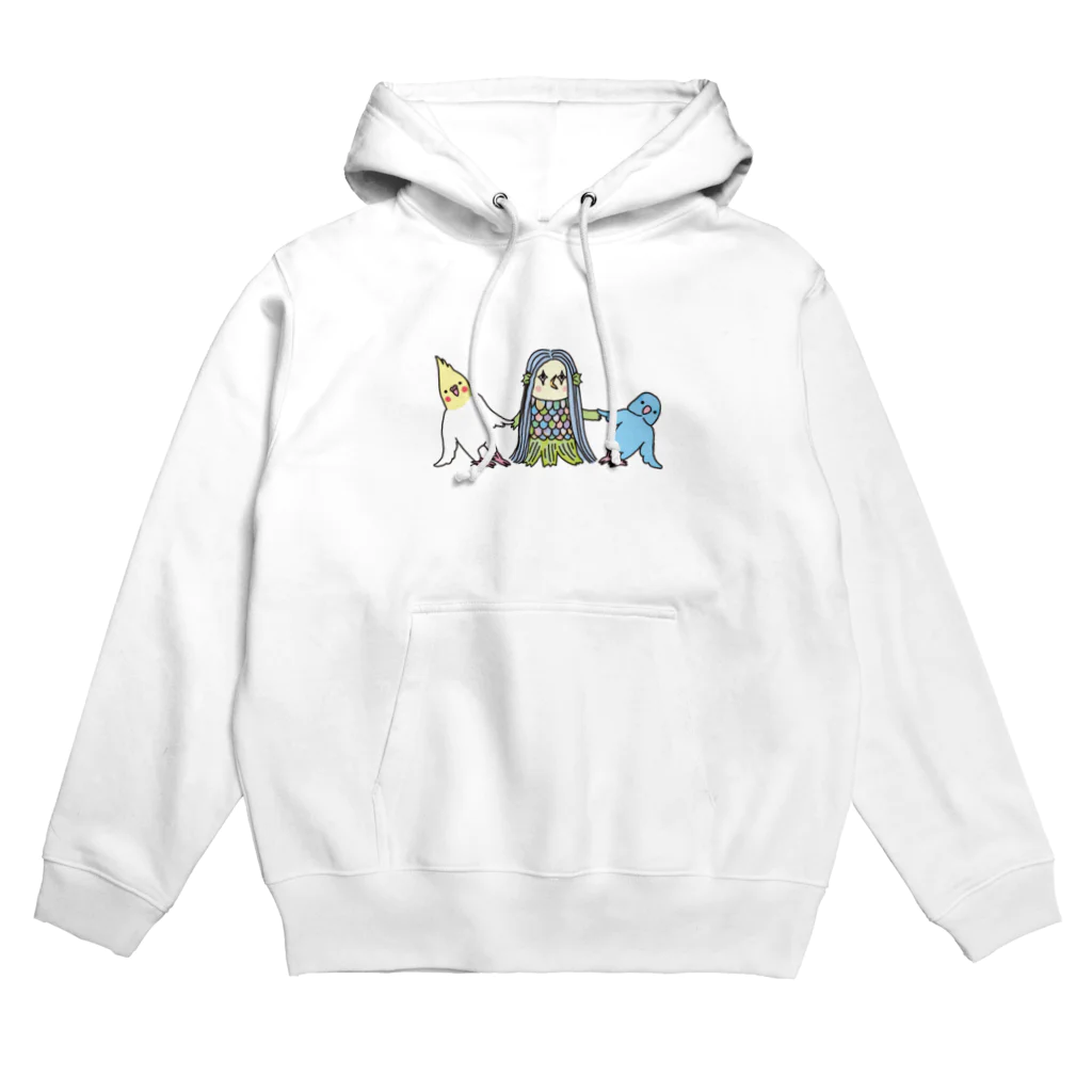 オグチヨーコのアマビエさんと祈りの組み体操 Hoodie