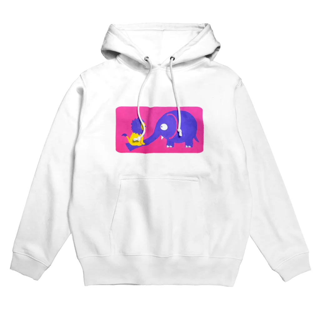 にしあみれおの鼻ふまれるゾウ Hoodie