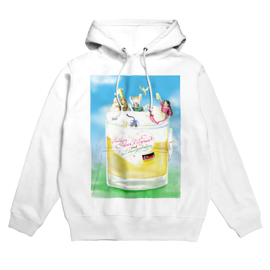 Jodlerin Sakura Kitagawa und die Edelweißmusikantenの明日に乾杯！　ヨーデル北川桜とエーデルワイスムジカンテンロゴ入り Hoodie