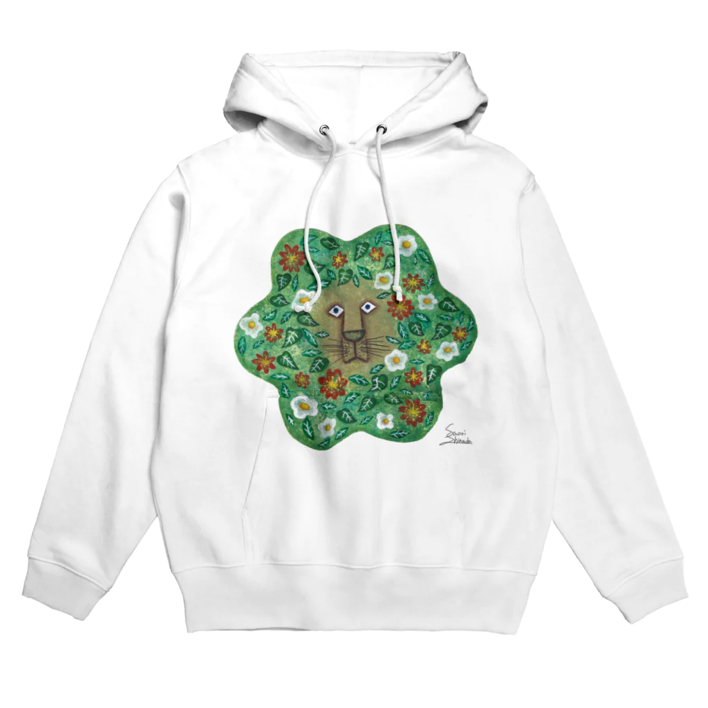 saorishinadaのライオンの花鬣 / Lion’s flower mane Hoodie