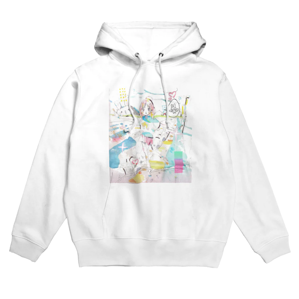 すこやかタオルケットの水彩すこやかちゃん Hoodie