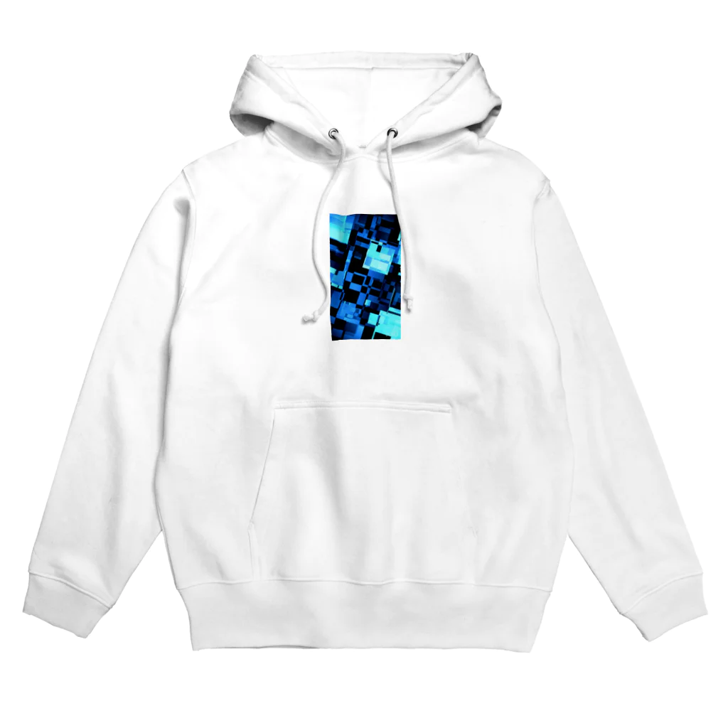 紘綺のサイケデリックブルー Hoodie