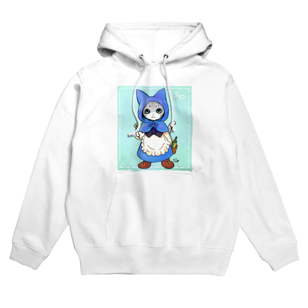 Tio Heartilの青ずきん猫ちゃん Hoodie