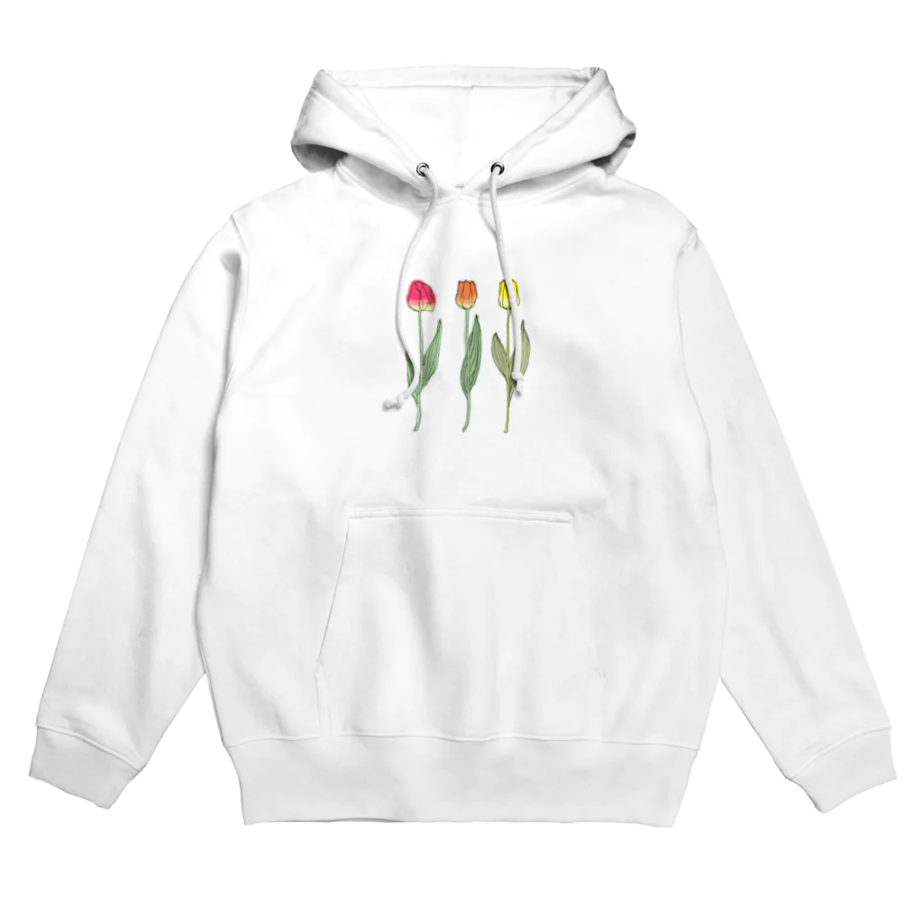 mackyの色つきチューリップだけ Hoodie