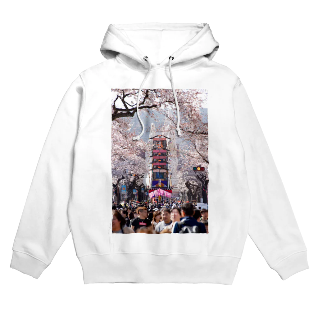 写真プリントの日立風流物 Hoodie