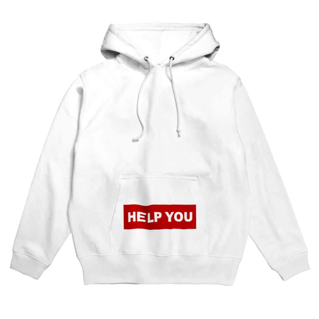 HELP YOU公式ストアのスポーティーロゴ Hoodie