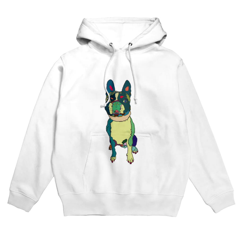 Park a Holic Bostonterrierのボストンテリアのセブン君 Park a Holic Bostonterrier Hoodie