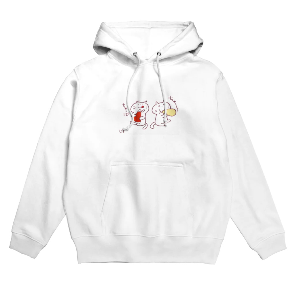 Hello Happy Catのニャンズとマヨケチャ Hoodie