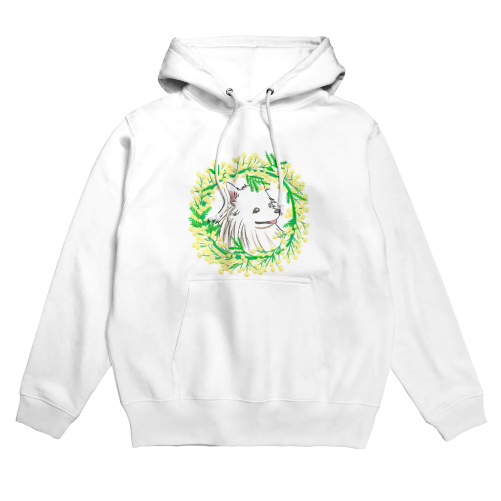 antimilk（アンティーミルク）のミモザと犬。 Hoodie