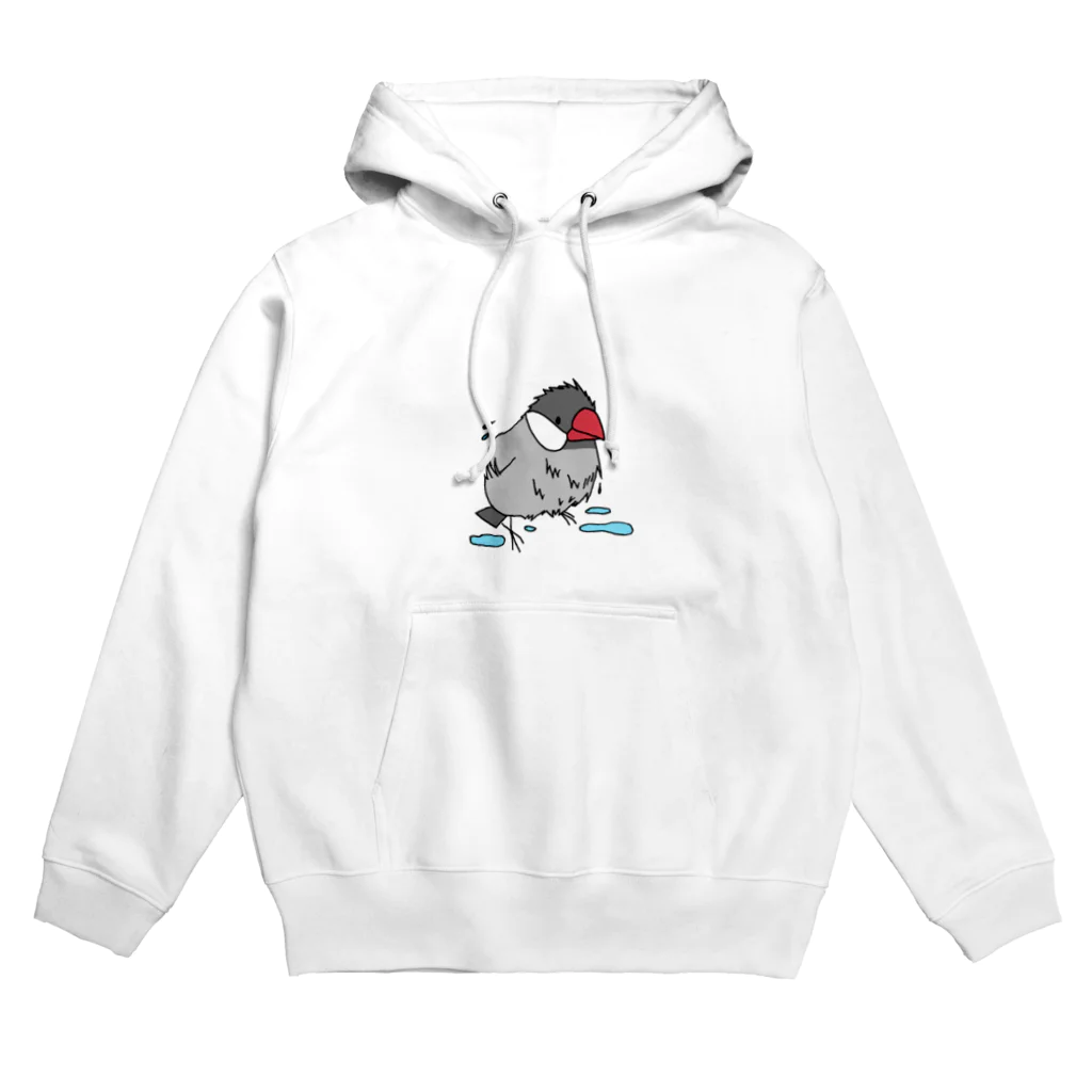 猛禽族の水浴び文鳥 Hoodie