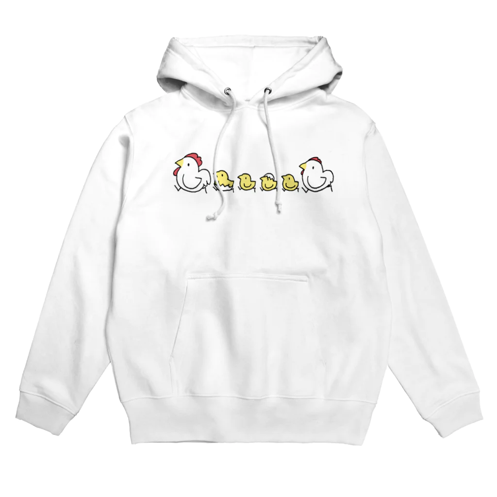 猛禽族のおでかけニワトリ Hoodie