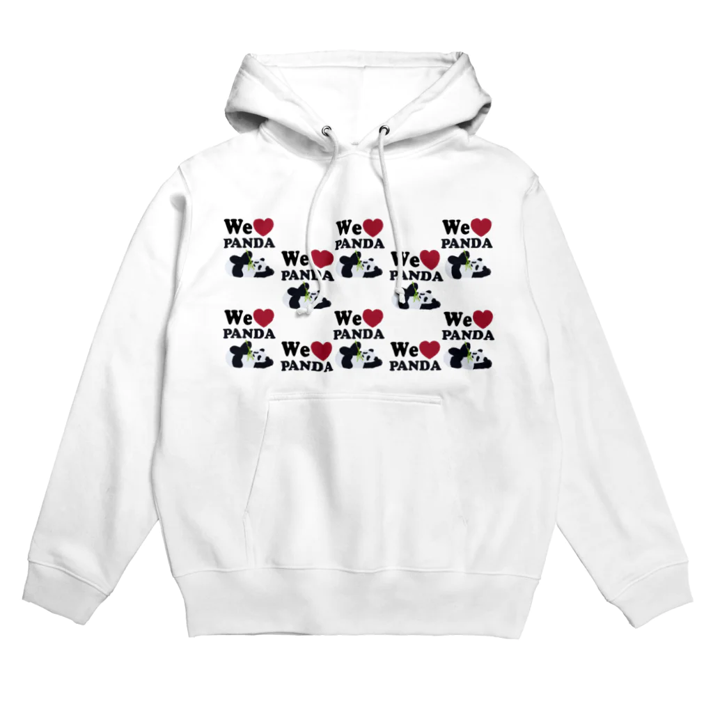 キッズモード某のwe love パンダ　総柄 Hoodie