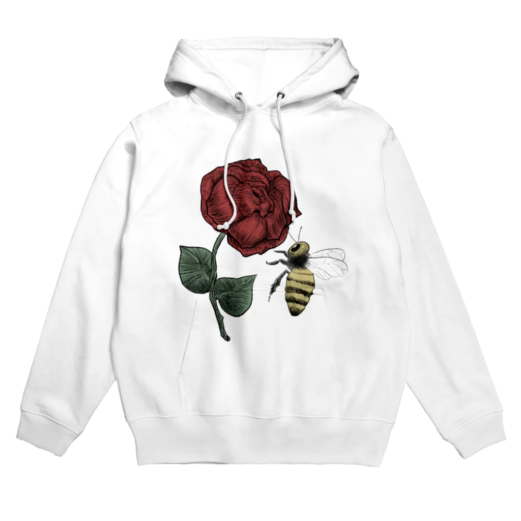 バーバラの薔薇と蜂　ワンポイント Hoodie