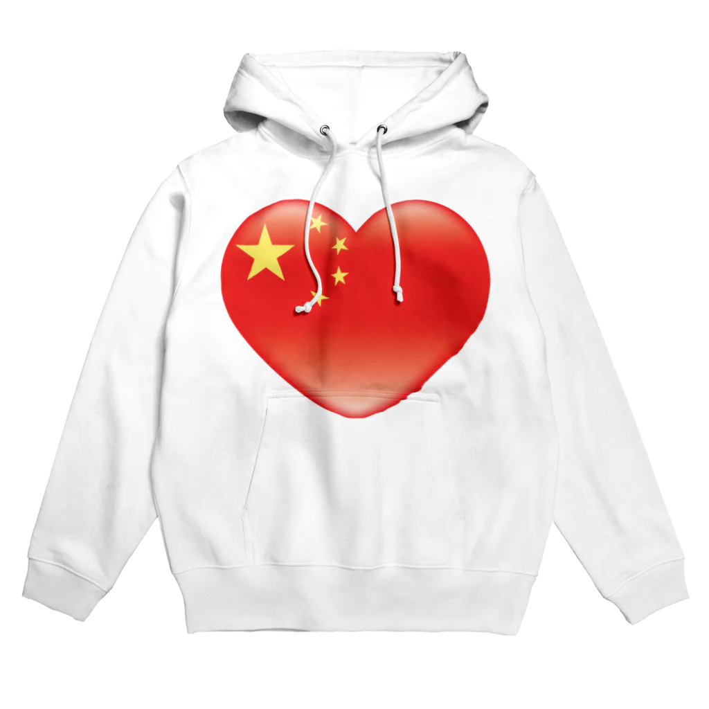 AURA_HYSTERICAのChinese_heart_flag Hoodie