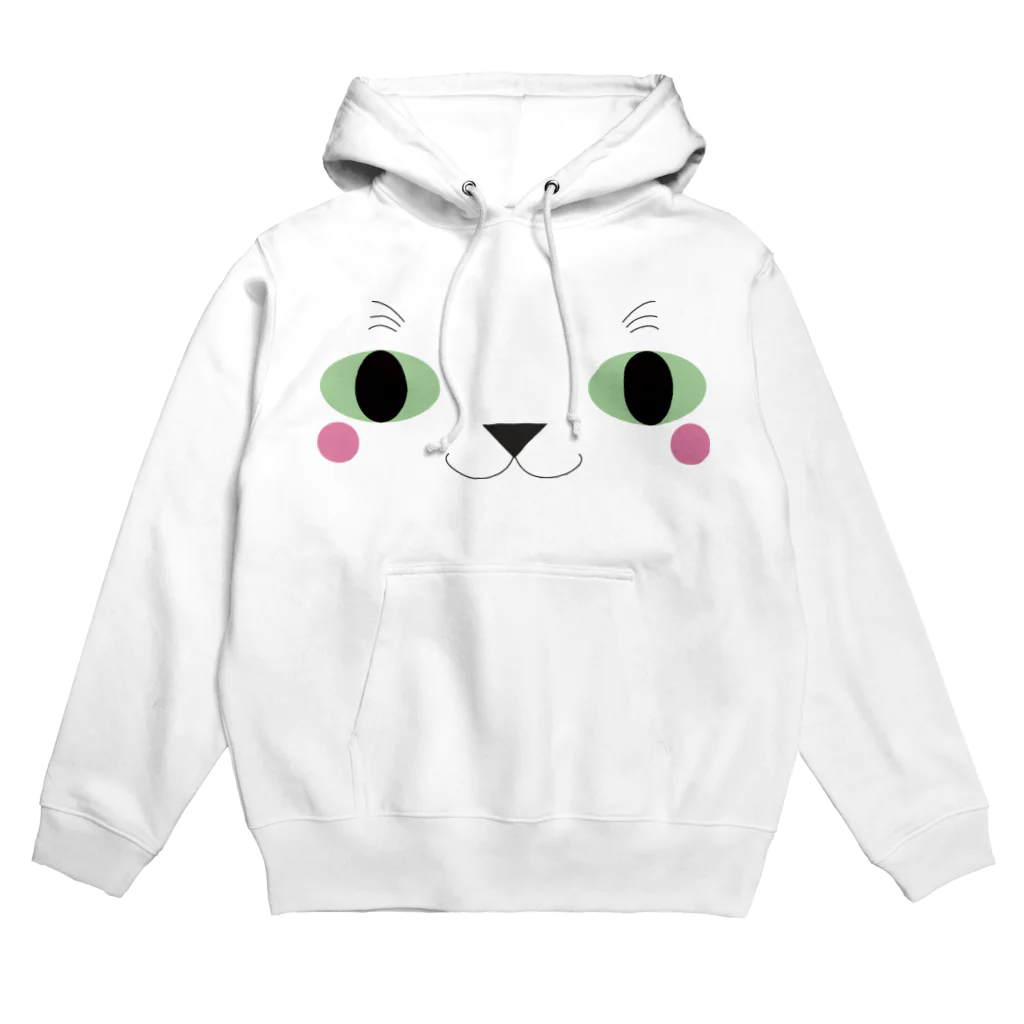 Nekosodateのこっち見てるネコ顔 Hoodie