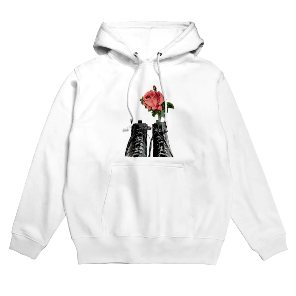 人生やり直しのブーツから花はえた Hoodie