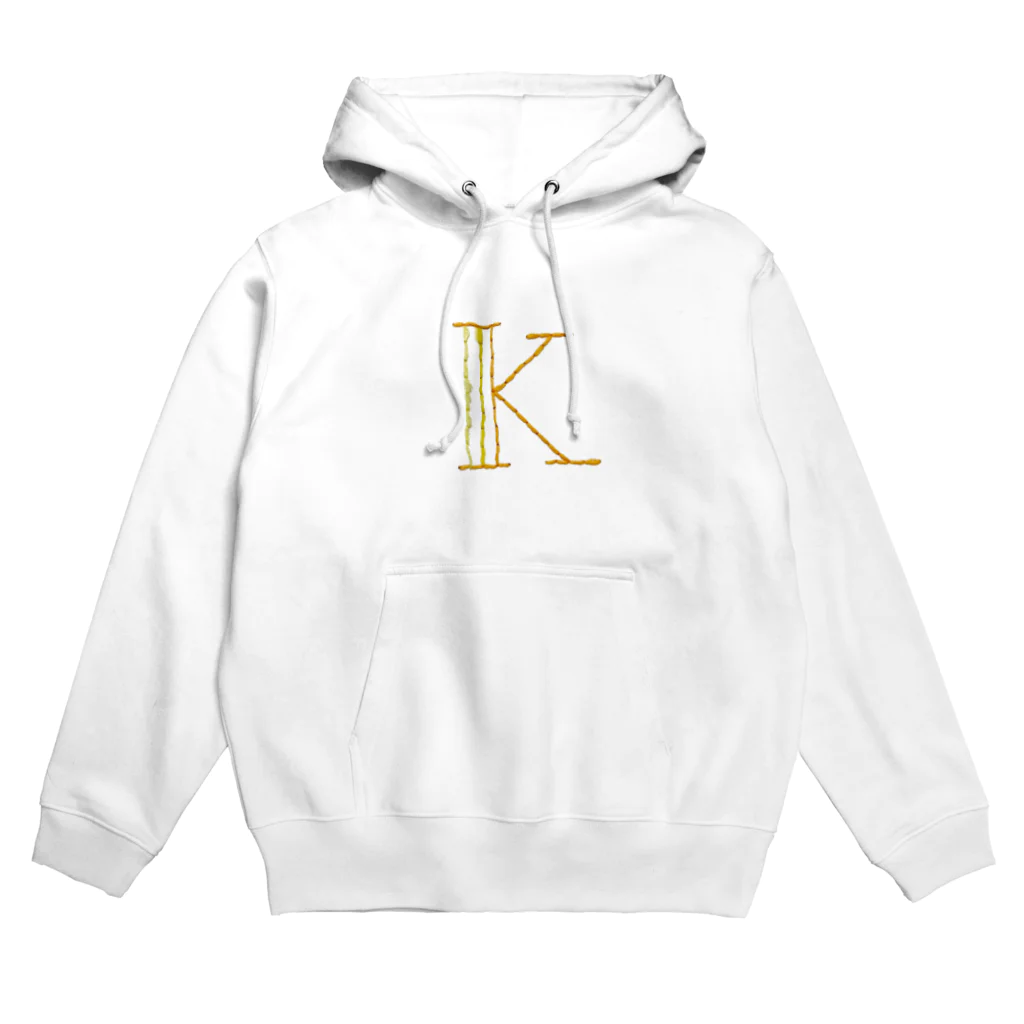 knot the peopleのembroideryprint_K Hoodie