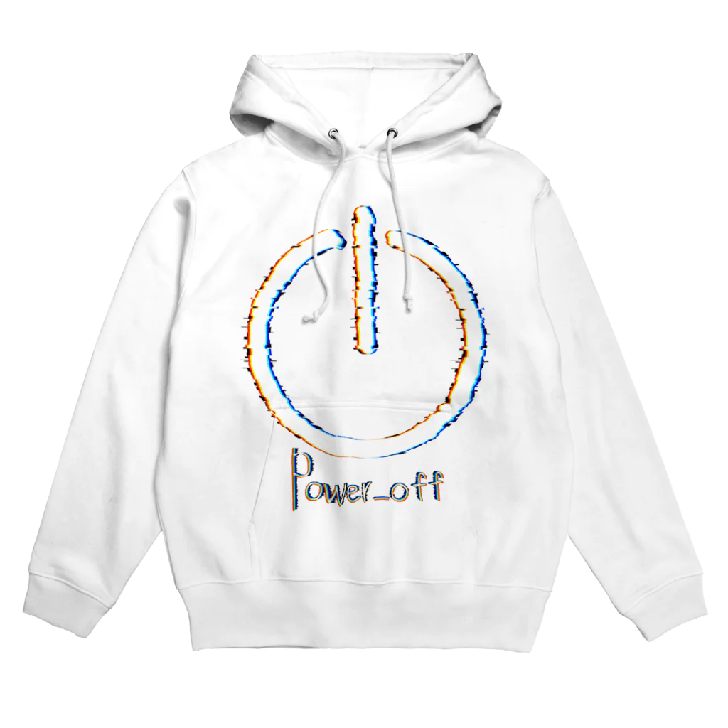 冷蔵庫のpower_off white ver. Hoodie