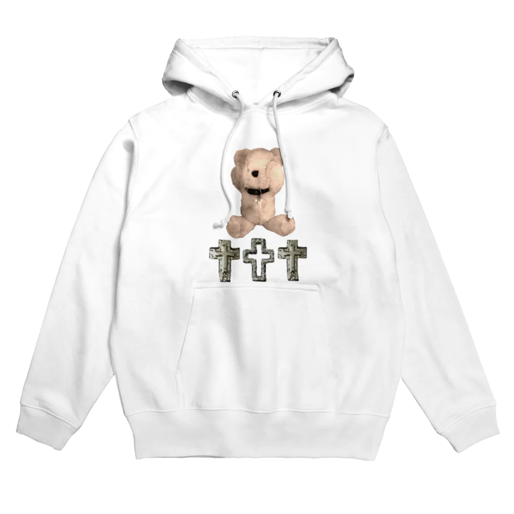 💜Salon de Lucia💜のPeek-a-boo CROSS Teddy Sepia  Hoodie