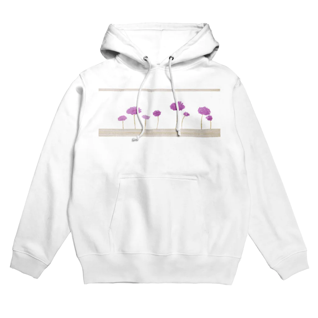 gold-tiaraのamethyst　flowers Hoodie