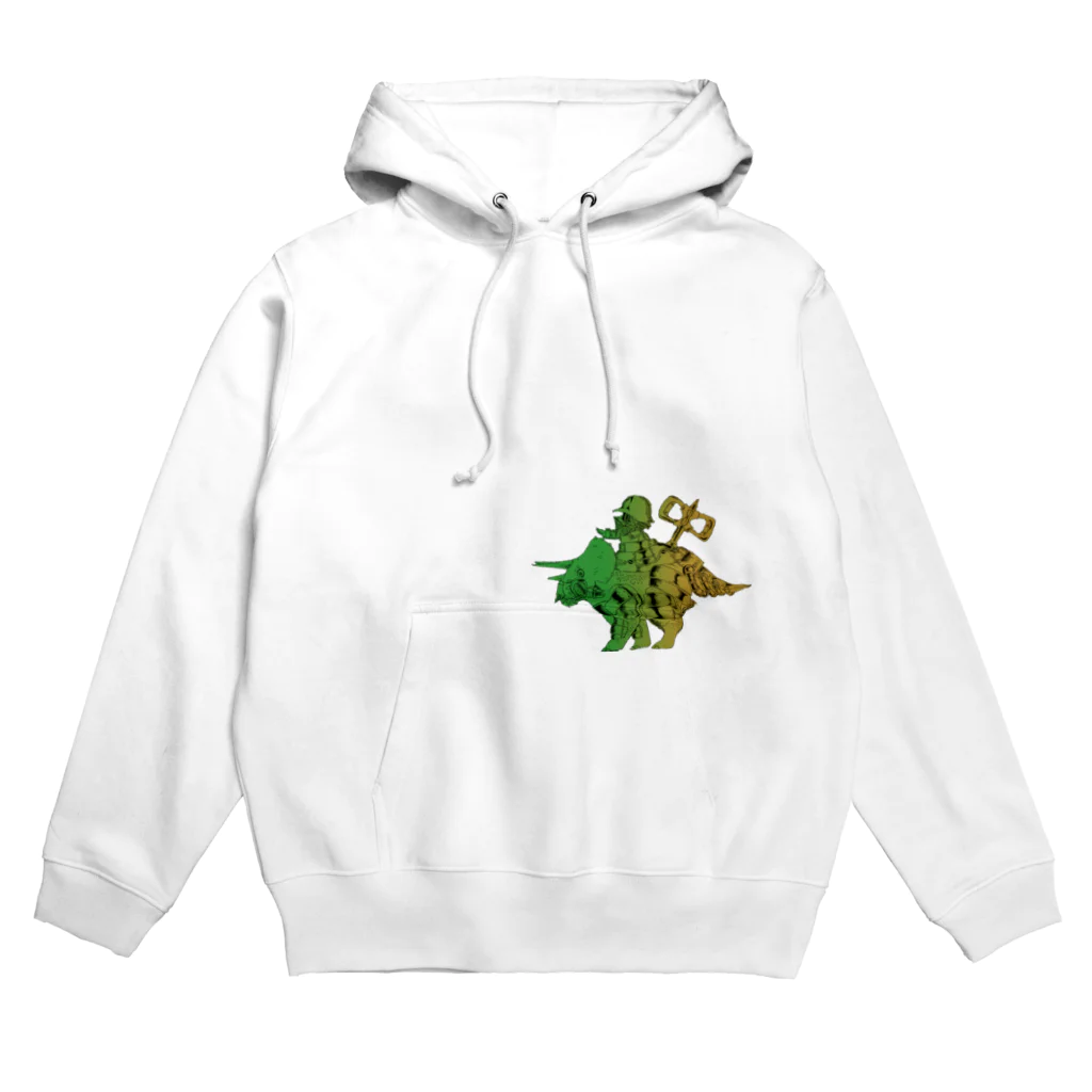 お金をくださいの恐竜おもちゃくん透過 Hoodie