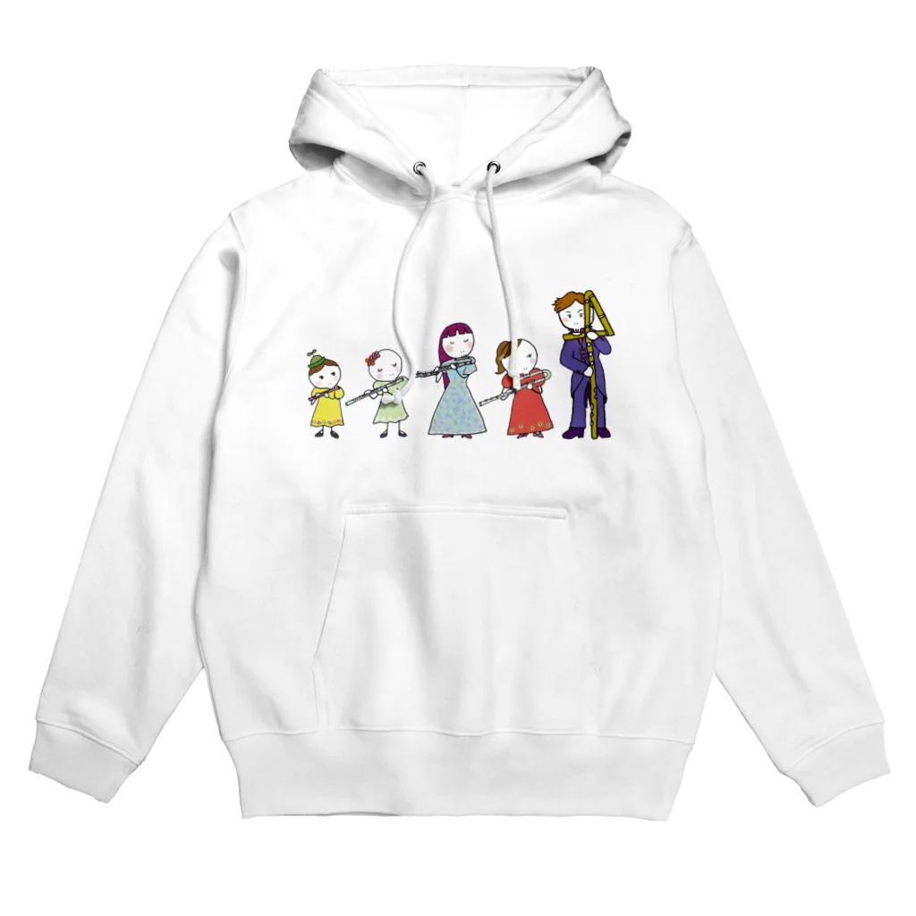 ミナミハチゴーのフルートファミリーwith男子 Hoodie