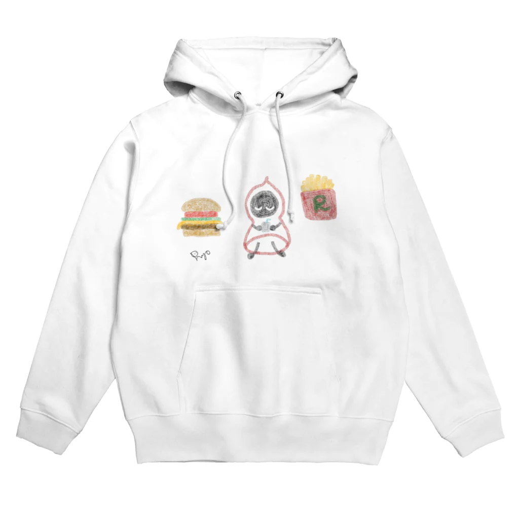 くっつきたがりの満腹 Hoodie