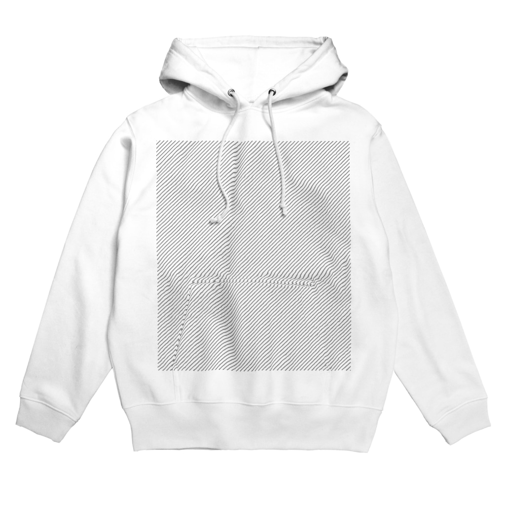 chi-bitのプリントエリアチェック Hoodie