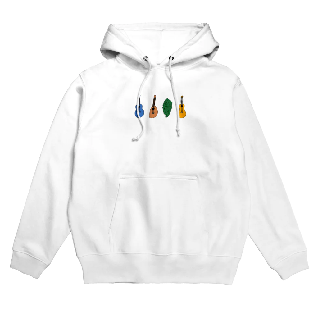 よしのSUZURI SHOPのクールになったゴーヤーとウクレレ Hoodie