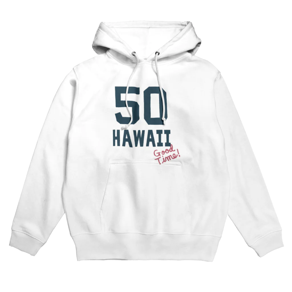 Design For EverydayのナンバリングHAWAII　50 Hoodie