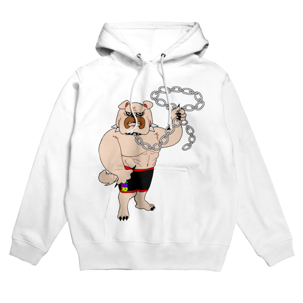 筋肉ブルドッグの筋肉ブルドッグ Hoodie