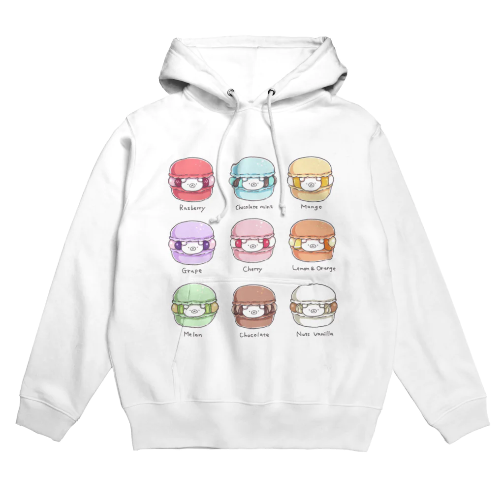 ちーくま by ふじたちさとのちーくマカロン Hoodie