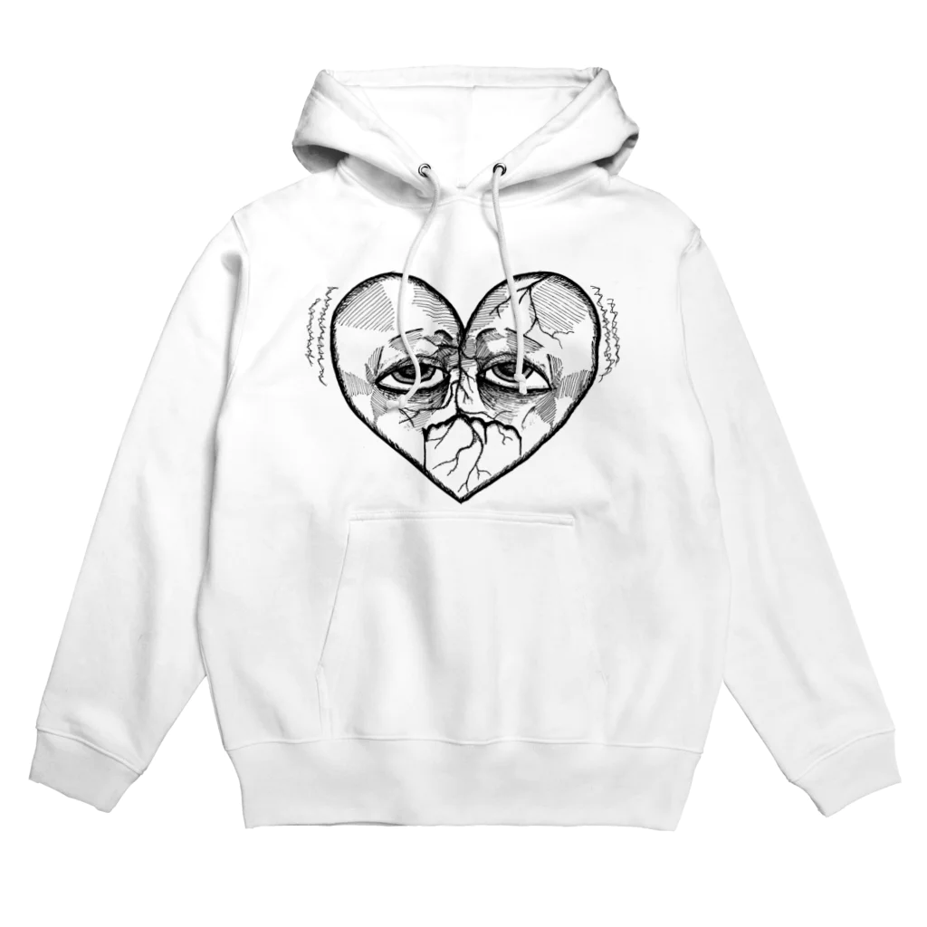 バイク好きのTシャツ屋のBroken heart Hoodie